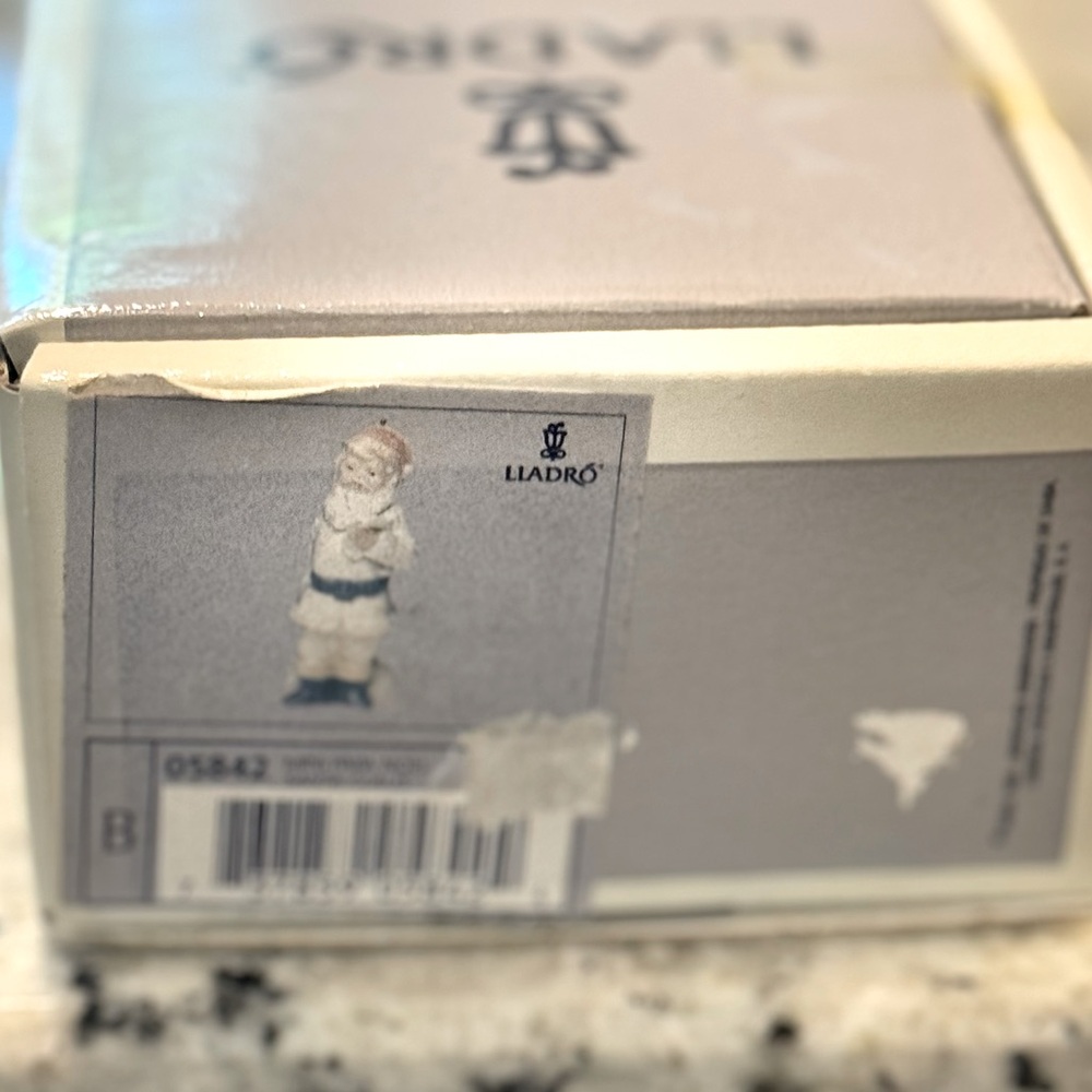 Lladro classic Santa Claus, #5842, glazed finish, with box, porcelain - Picture 4 of 5